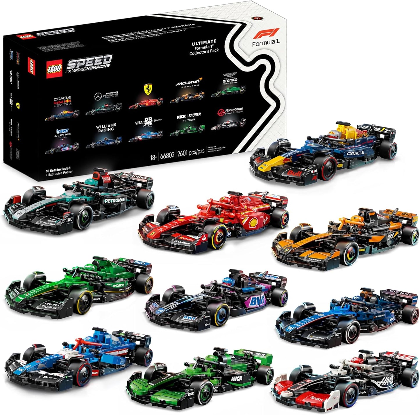 Pack Collector LEGO Speed Champions F1 Ultime – 10 en 1